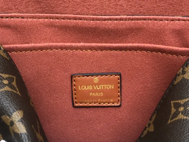 Bolso de mano Louis Vuitton Monogram Canvas y cuero tan con asa superior 4