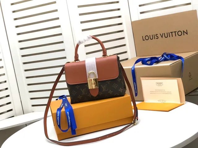 Bolso de mano Louis Vuitton Monogram Canvas y cuero tan con asa superior 9