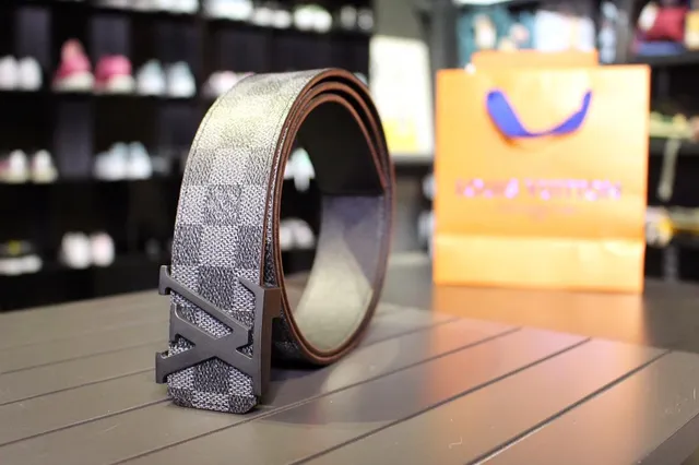 Louis Vuitton Monogram Ceinture en toile Marron Boucle Dorée Turnlock Buckle Ceinture en cuir 16