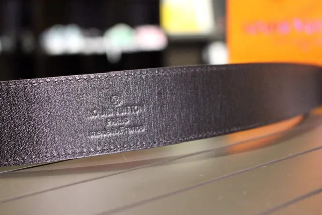 Louis Vuitton Monogram Ceinture en toile Marron Boucle Dorée Turnlock Buckle Ceinture en cuir 17