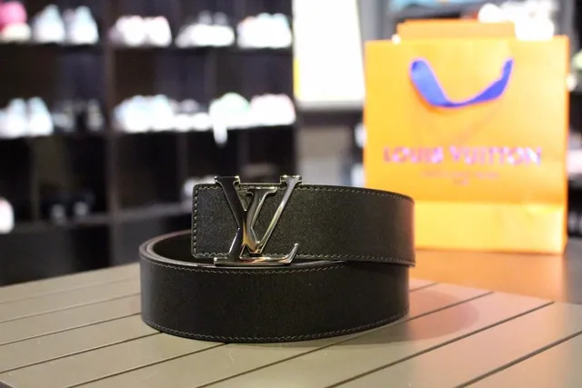 Louis Vuitton Monogram Ceinture en toile Marron Boucle Dorée Turnlock Buckle Ceinture en cuir 24