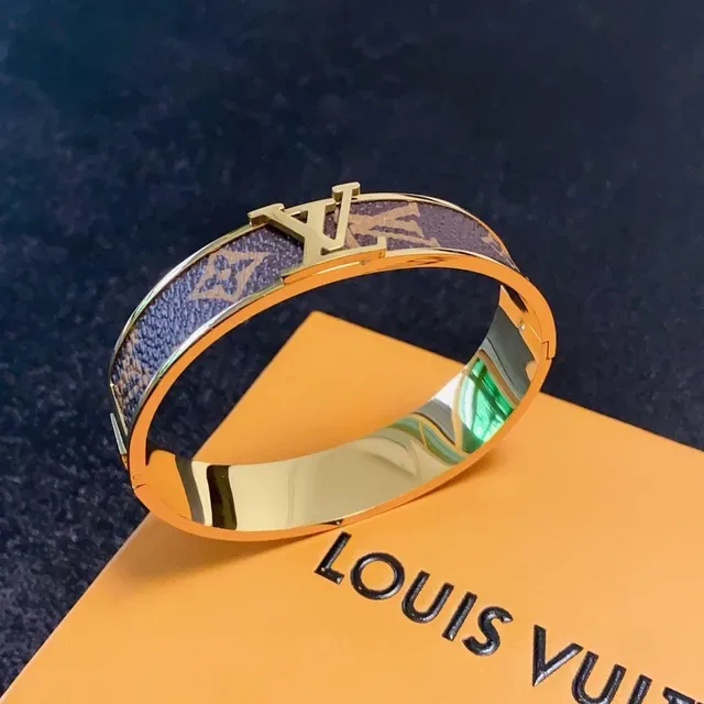 Louis Vuitton Monogram Canvas Hinged Bangle Bracelet 7