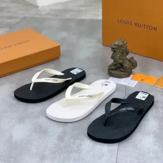 Louis Vuitton मोनोग्राम-एम्बॉस्ड थॉन्ग चप्पल