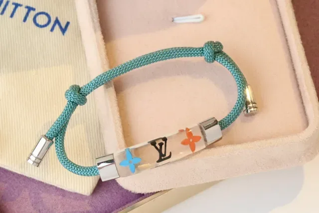 Louis Vuitton Monogram Flower Resin Tube Bracelet 6