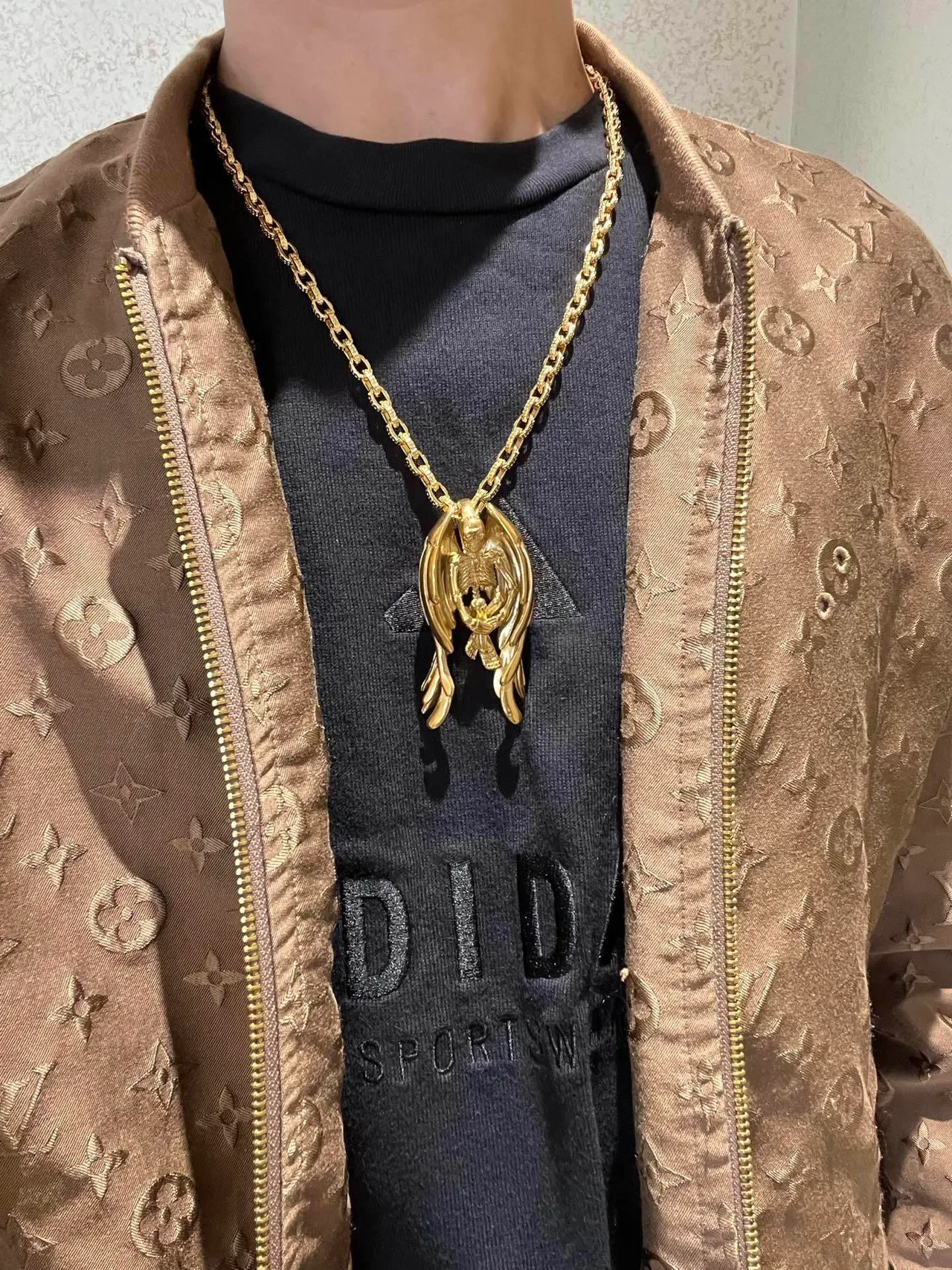 Louis Vuitton Monogram Jacquard Metallic Gold Jacket 4