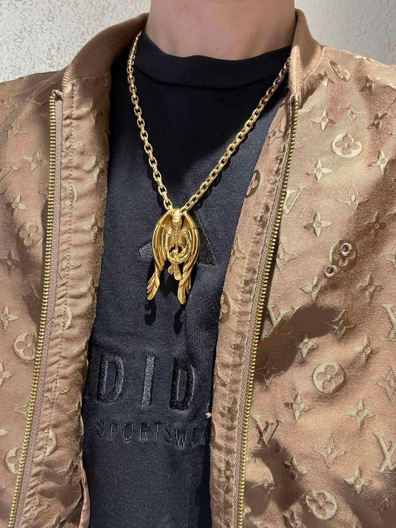 Louis Vuitton Monogram Jacquard Metallic Gold Jacket 7