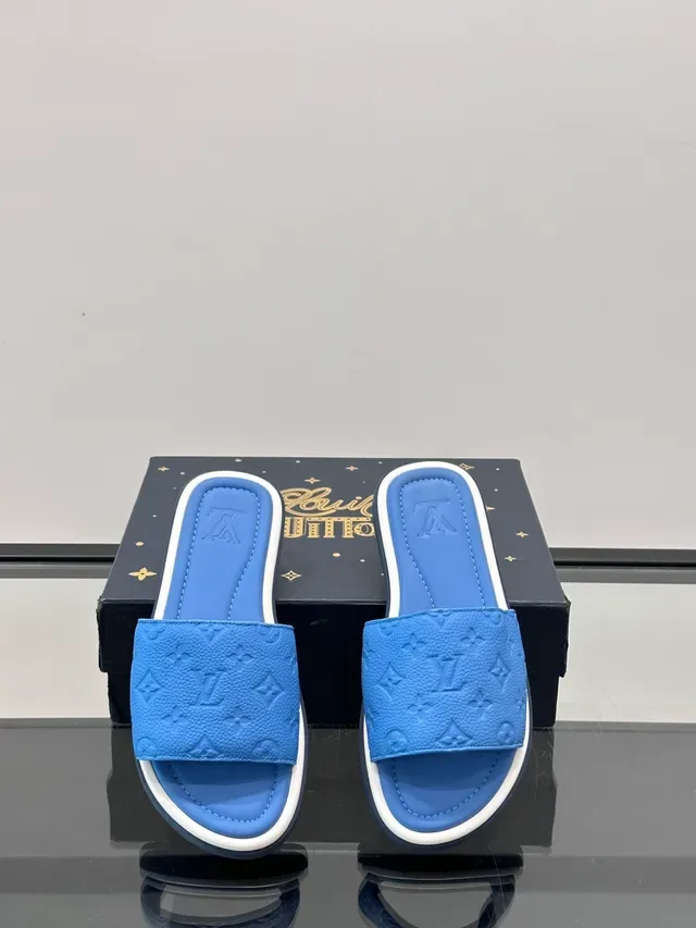 Louis Vuitton Monogram Leather Slide Slippers 7