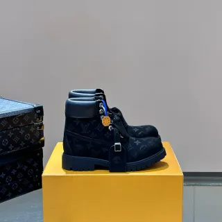 Louis Vuitton Monogram Suede Work Boot