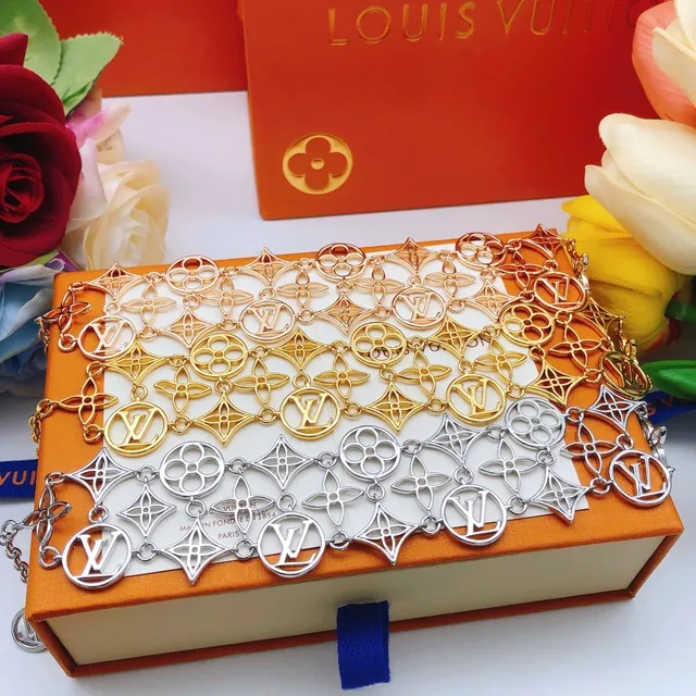 Louis Vuitton Monogram World Tour Openwork Silver-Toned Bracelet 2