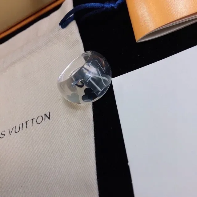 Louis Vuitton Monogram World Tour Transparent Resin Ring 4