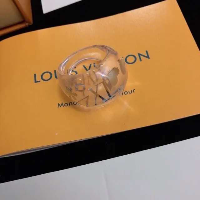 Louis Vuitton Monogram World Tour Transparent Resin Ring 6