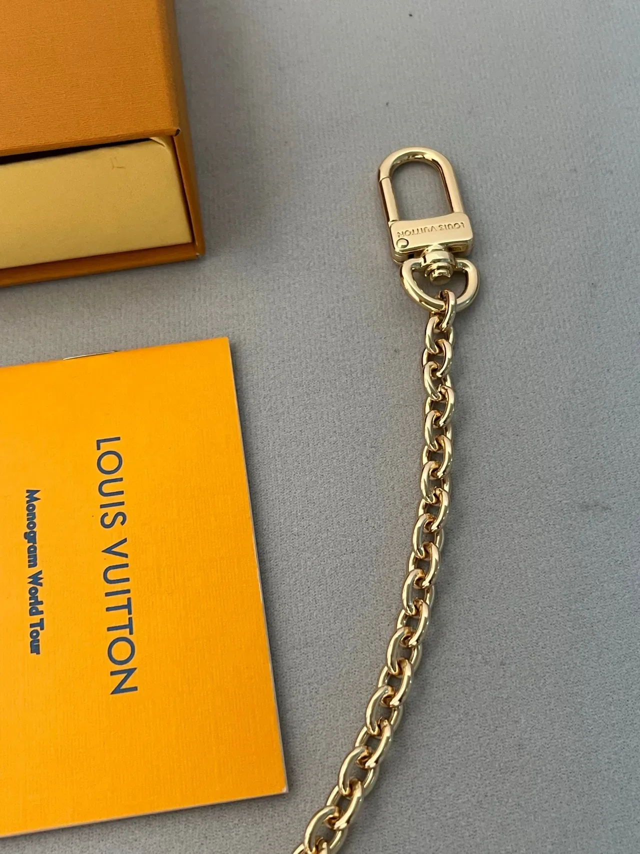 Louis Vuitton Multi-Charm Chain Gold Silver Link Pendant Assembly Bracelet 2