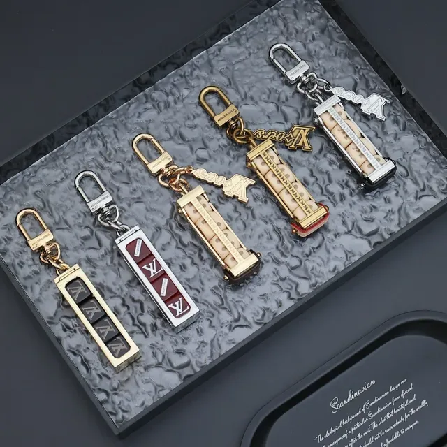 Louis Vuitton Multicolor Enamel Flower Charm Keychain Bracelet 6