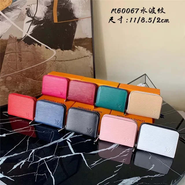 Louis Vuitton Multicolor Zip-Around Textured Leather Short Wallet 1