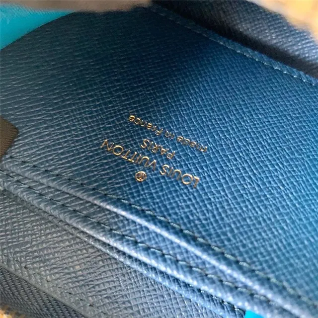 Louis Vuitton Multicolor Zip-Around Textured Leather Short Wallet 10