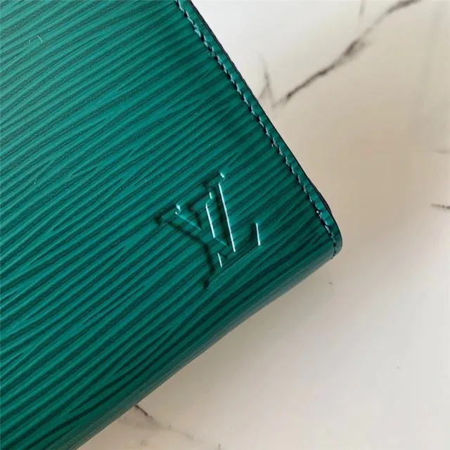 Louis Vuitton Multicolor Zip-Around Textured Leather Short Wallet 14