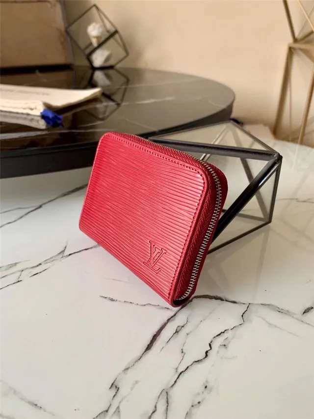 Louis Vuitton Multicolor Zip-Around Textured Leather Short Wallet 24