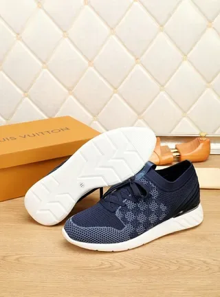 Louis Vuitton Navy Knit Lifestyle Sneakers 7