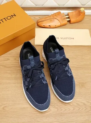 Louis Vuitton Navy Knit Lifestyle Sneakers 9