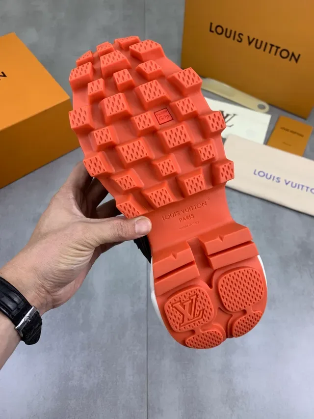 Louis Vuitton Run Away Brown Orange Chunky Sneakers 2