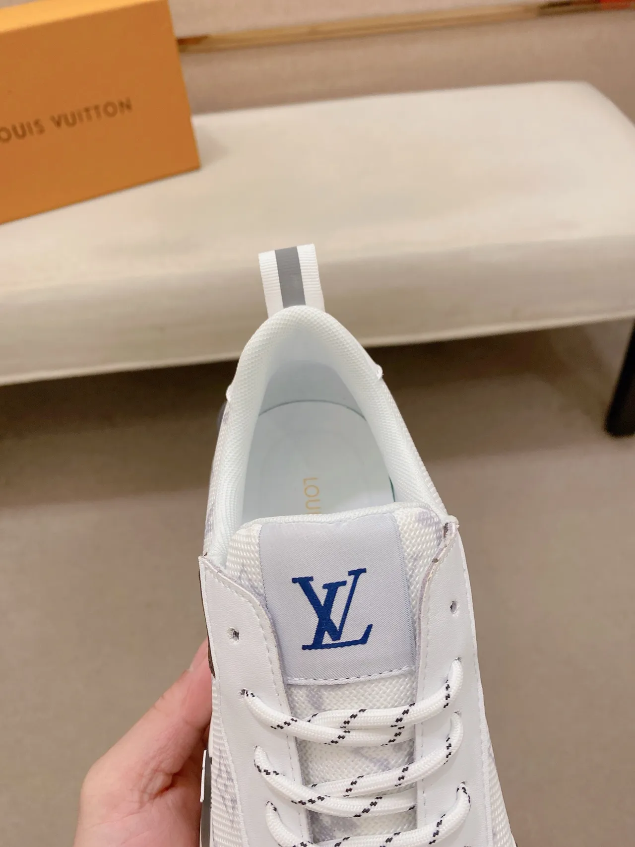 Louis Vuitton Run Away Monogram White Brown Gray Chunky Sneakers 4