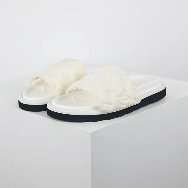 Louis Vuitton Run Away Slide Off-White and Black Slippers 2