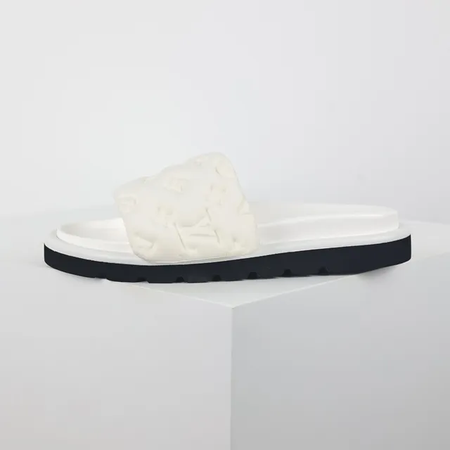 Louis Vuitton Run Away Slide Off-White and Black Slippers 9