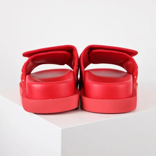 Louis Vuitton Run Away Slide Red Monogram Slippers 8