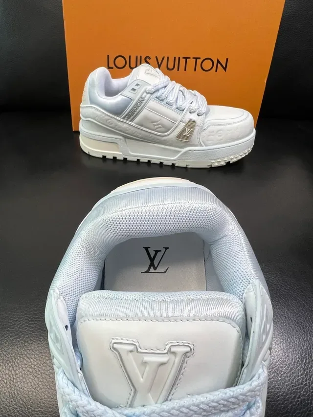 Louis Vuitton Run Away White Monogram Lifestyle Sneakers 4