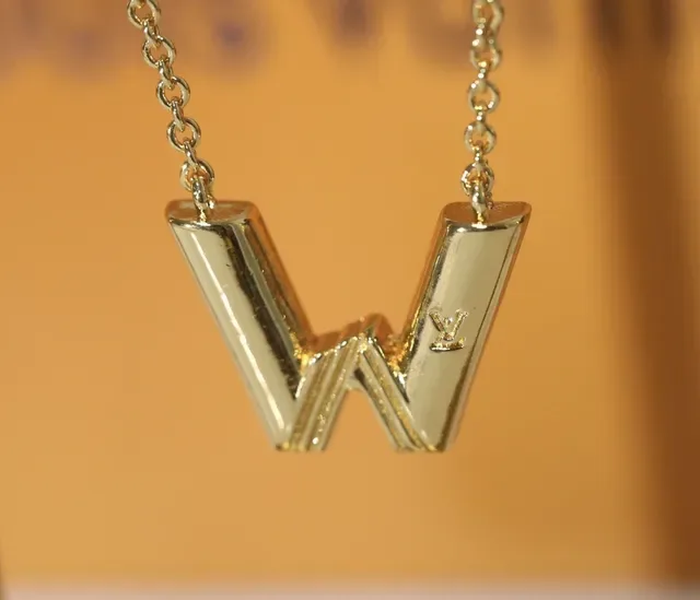 Louis Vuitton Sculptural Lowercase B Pendant Necklace 5