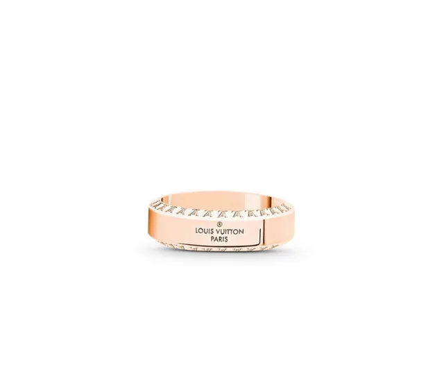 Louis Vuitton Signature Engraved Beveled Edge Rings 4