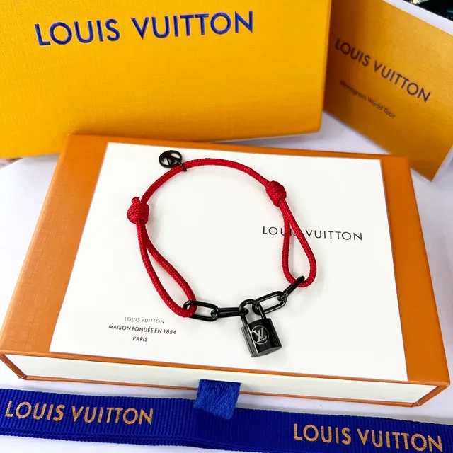 Louis Vuitton Silver Lockit x Virgil Abloh Black Braided Cord Bracelet 7