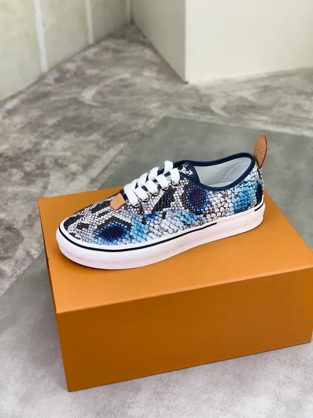 Louis Vuitton Snakeskin-Print Lifestyle Sneaker 4