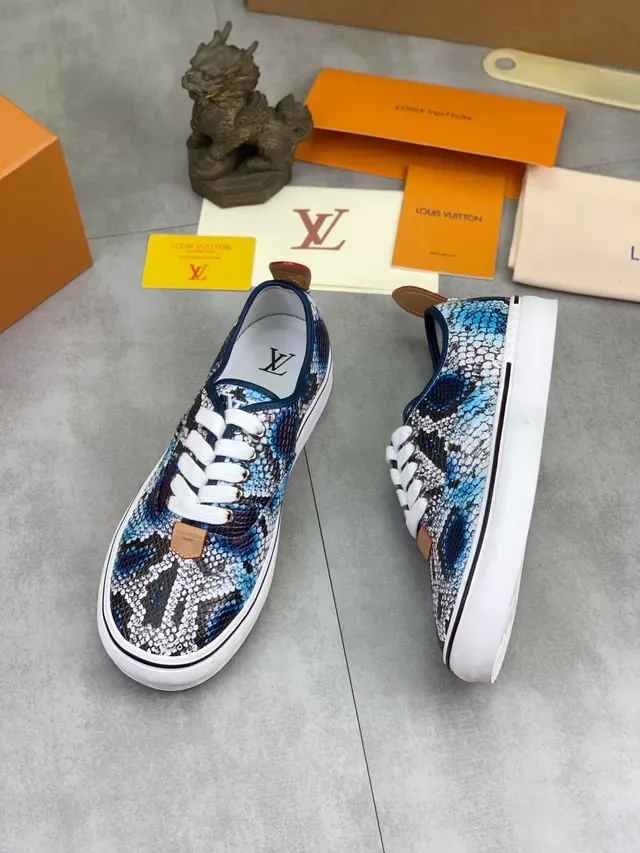 Louis Vuitton Snakeskin-Print Lifestyle Sneaker 5