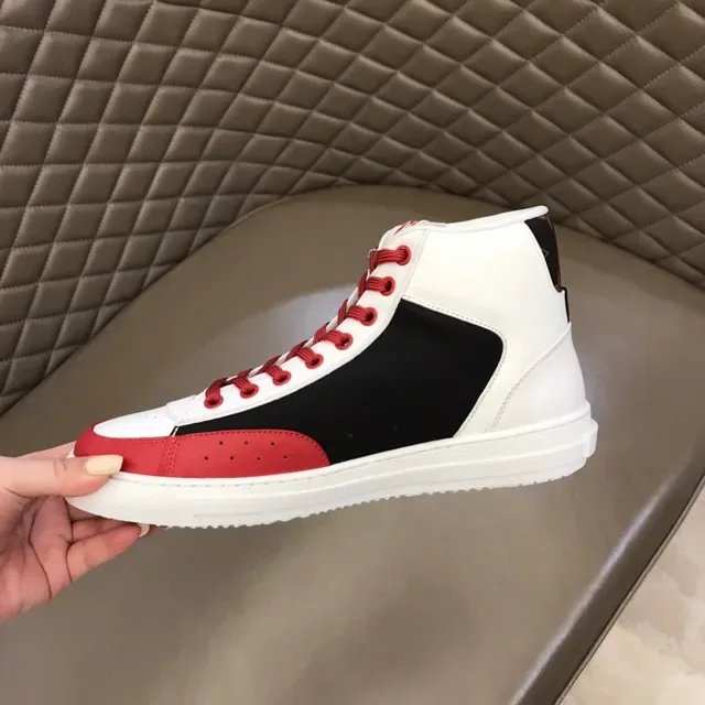 Louis Vuitton Trainer High White Red Black Lifestyle Sneakers 3