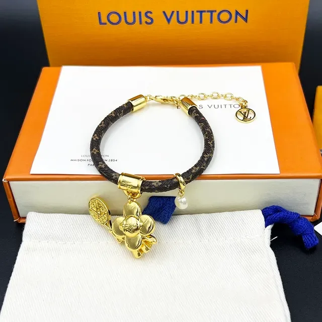 Louis Vuitton Vivienne On The Court Brown Monogram Leather Bracelet 2