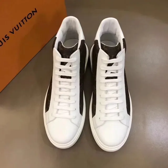 Louis Vuitton White Brown High-Top Monogram Canvas Lifestyle Sneakers 7