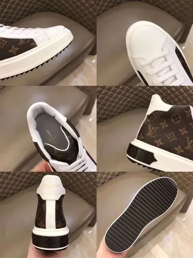 Louis Vuitton White Brown High-Top Monogram Canvas Lifestyle Sneakers 8