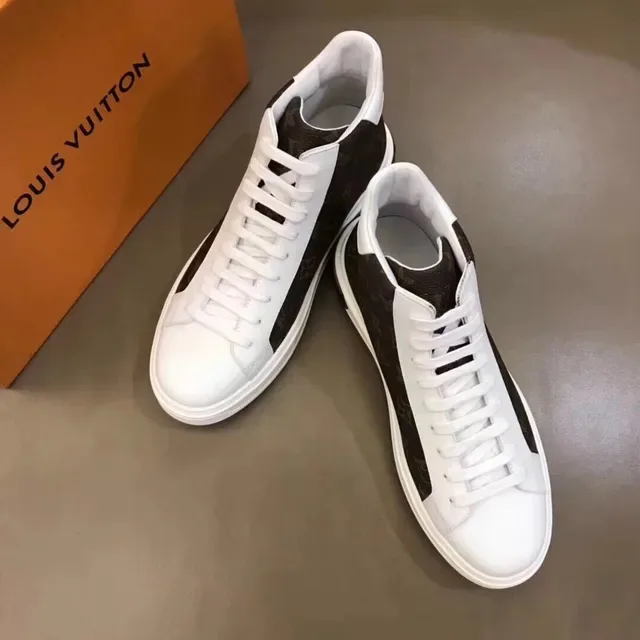 Louis Vuitton White Brown High-Top Monogram Canvas Lifestyle Sneakers 9