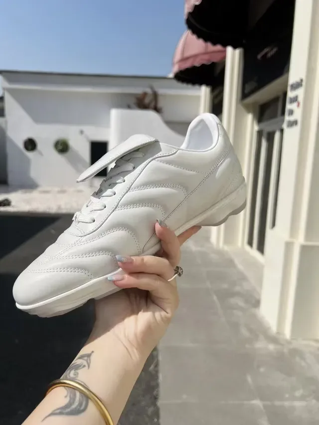 Louis Vuitton White Silver Leather Upper Embossed LV Monogram Sneakers 5