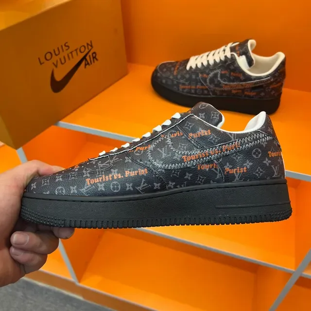 Louis Vuitton x Nike Air Force 1 Tourist vs. Purist Lifestyle Sneakers 3