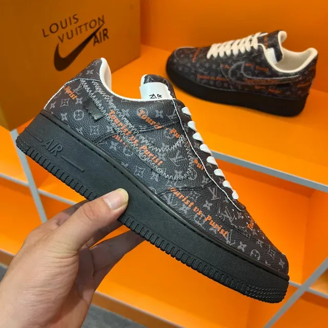Louis Vuitton x Nike Air Force 1 Tourist vs. Purist Lifestyle Sneakers 5