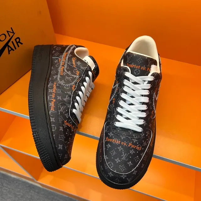 Louis Vuitton x Nike Air Force 1 Tourist vs. Purist Lifestyle Sneakers 7