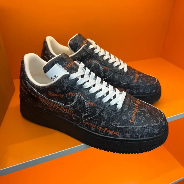 Louis Vuitton x Nike Air Force 1 Tourist vs. Purist Lifestyle Sneakers 8