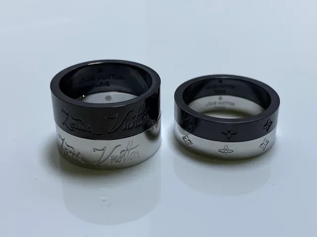 Louis Vuitton You and Me Engraved Monogram Ring 9