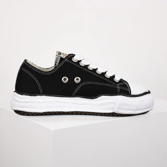 Maison Margiela Black White Deconstructed Layered Sole Lifestyle Sneakers 7