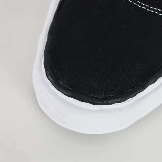 MMY Black White Canvas Upper Sculpted Midsole Lifestyle Sneakers 5