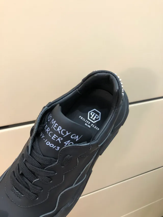 MERTRA Black Monochrome Sculpted Sole Chunky Sneakers 2