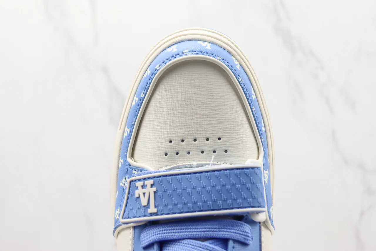 Mitchell & Ness Dodgers LA Logo Platform Lifestyle Sneakers 6