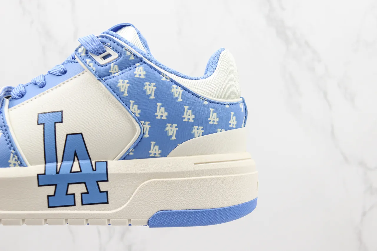 Mitchell & Ness Dodgers LA Logo Platform Lifestyle Sneakers 7